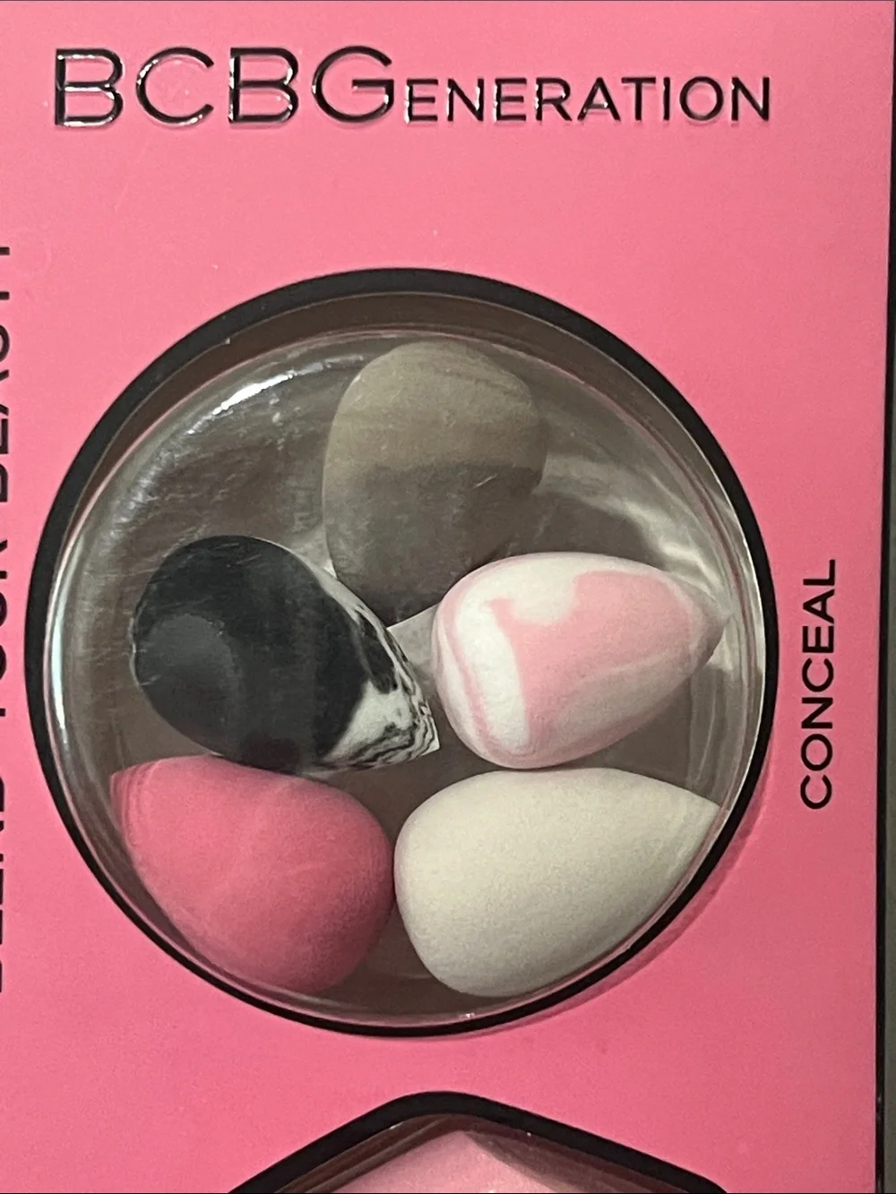 BCBGeneration Pink, White & Black 7-Piece Makeup Sponge Set
